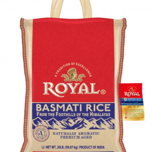 Royal White Basmati Rice - 20LB